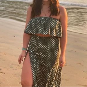 2 piece polka dot set